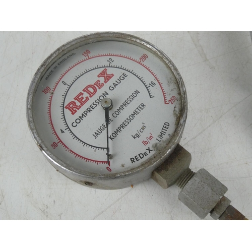 379 - A vintage RedeX Compression Gauge.