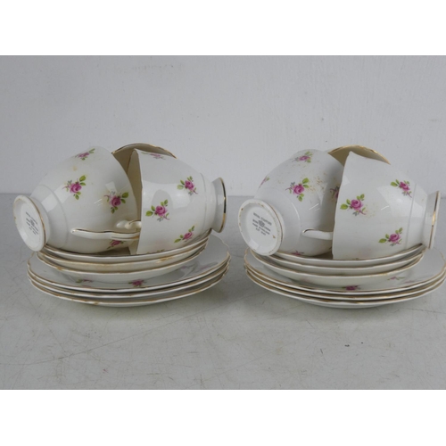 250 - A vintage Royal Stafford bone china tea set.