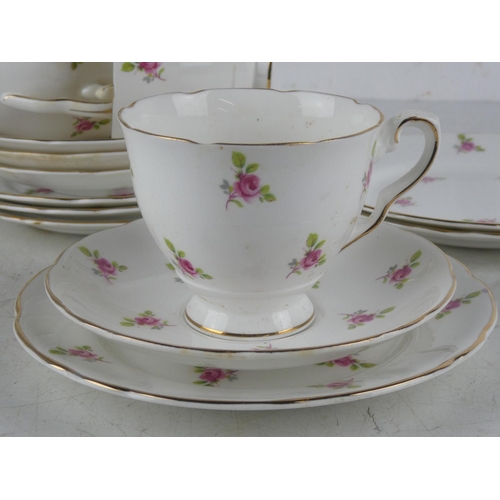 250 - A vintage Royal Stafford bone china tea set.