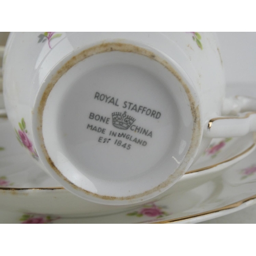 250 - A vintage Royal Stafford bone china tea set.