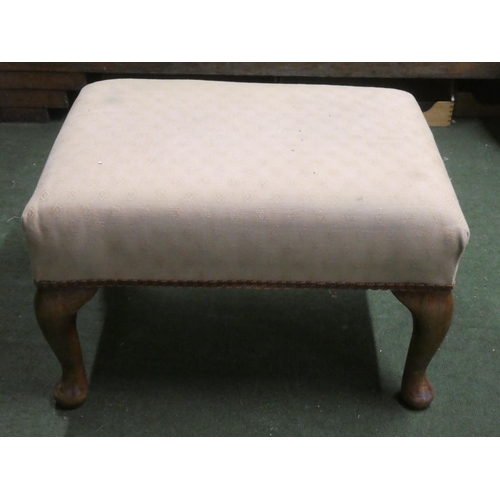 273 - An upholstered footstool.