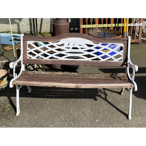 182 - A garden bench.