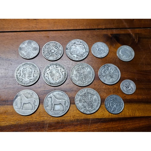 207 - An assortment of pre 1947 coinage, weighing 146g