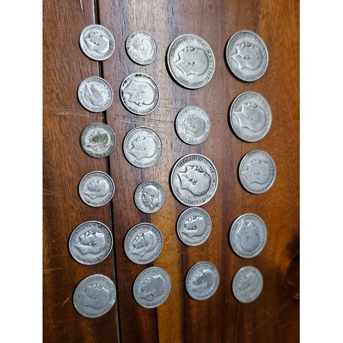 211 - An assortment of pre 1947 coinage, weighing 146g.