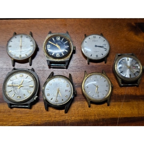 216 - A collection of 7 vintage watches, to include Rodania, Smiths, Arkay & more.