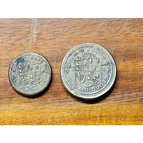 233 - A collection of 2 antique Irish Coin Weights.