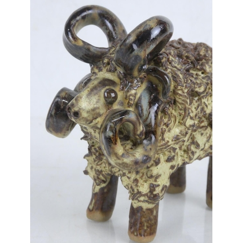 68 - A rare vintage Dorothy Flint 'Ram' ornament.