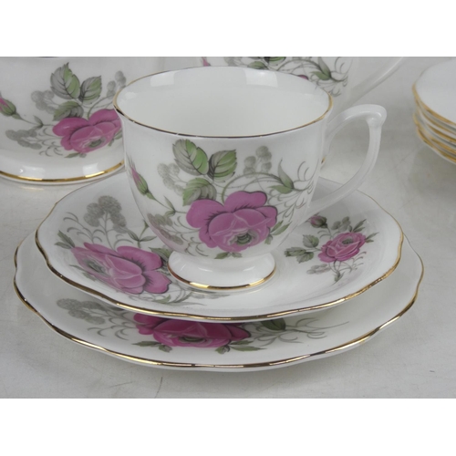 88 - A vintage Queen Anne bone china tea set.