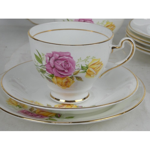 91 - A vintage 'Clare' bone china tea set.