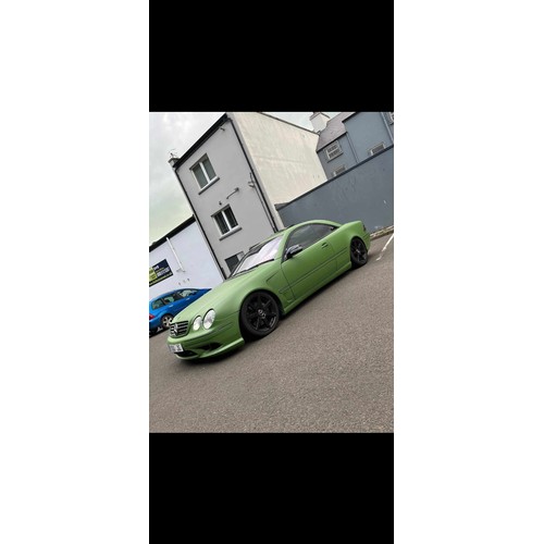 139 - A Mercedes cl 500, automatic, 5 litre petrol .306bhp 89,000 miles, full black leather interior cost ... 