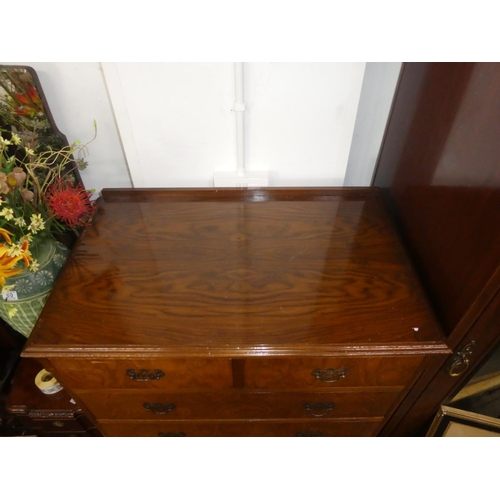 76 - A vintage chest of 6 drawers, measuring 30.5