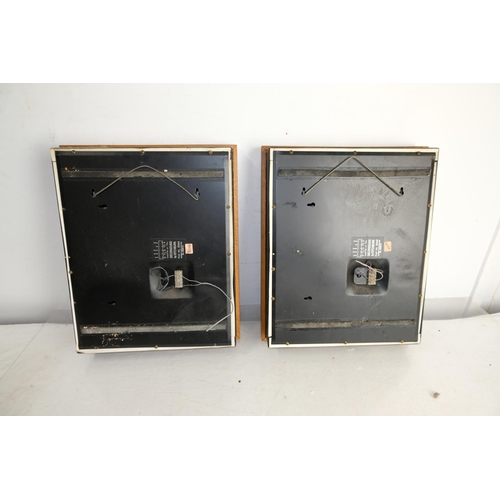 302 - A pair of vintage Decorsound by Ditchburn boxed speakers, measuring 39cm x 49cm