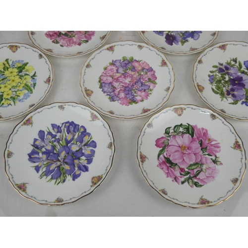 111 - Ten Royal Albert 'Queen Mother's Favourite Flowers' collectors plates.