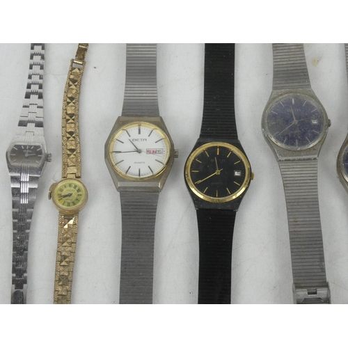 144 - An assorted lot of watches to include Sekonda, Beta & more.