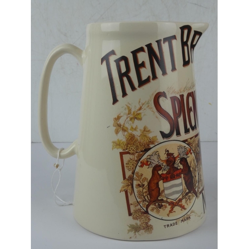 153 - A large advertising jug, 'Trent Brewery Co's Splendid Stout - Newark on Trent'.  Measuring approx 22... 