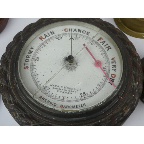 204 - A collection of vintage/ antique barometers for restoration.