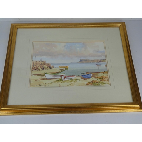 353 - A stunning gilt framed watercolour signed Sam McLarnon, measuring 18