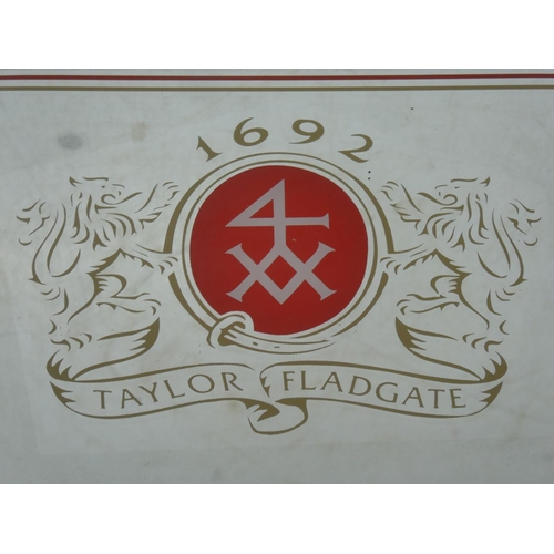 360 - A vintage framed 'Taylor's Port' mirror.  Measuring approx 44x34cm.