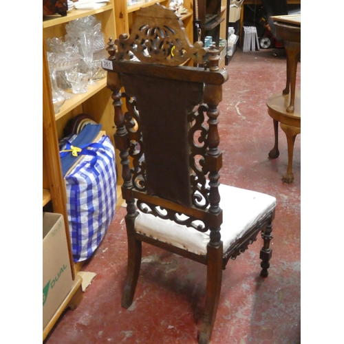 361 - A stunning antique chair for restoration.