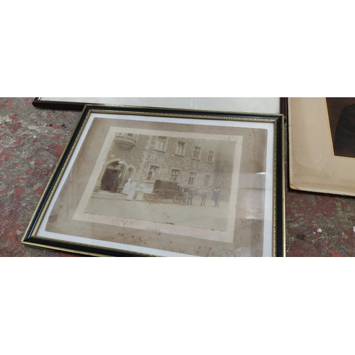 394 - An antique military/hospital photograph and two others.