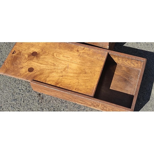 401 - A vintage carpenters box along with vintage wooden box.