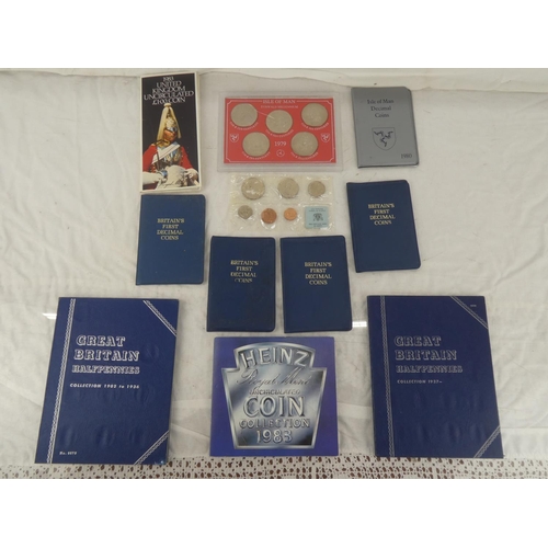 11 - A collection Great Britain coin sets and more to include Heinz Royal Mint Coin Collection 1983, 1983... 