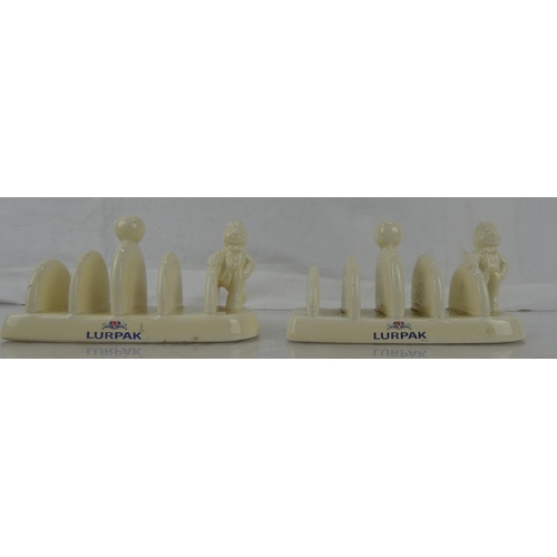 12 - A pair of Lurpak ceramic toast racks.