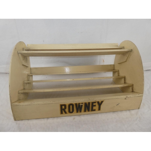 40 - A vintage Rowney counter top display stand.