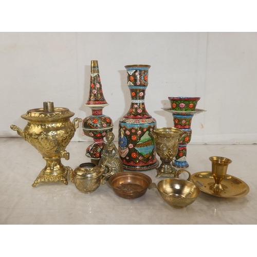 45 - A collection of various items to include Indian brass & more.