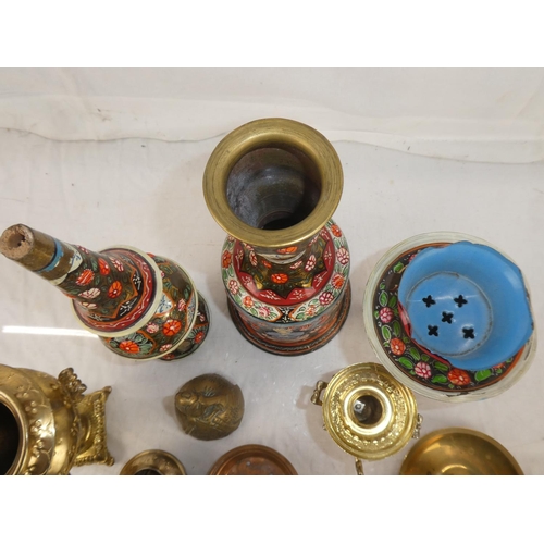 45 - A collection of various items to include Indian brass & more.