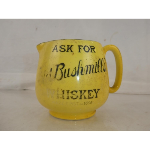 48 - A rare vintage J A Campbell, Belfast 'Ask for Bushmills Whiskey' pub jug.