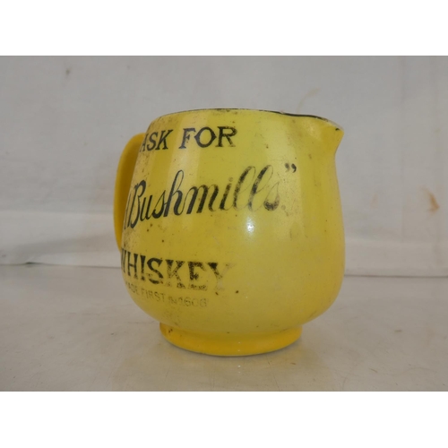 48 - A rare vintage J A Campbell, Belfast 'Ask for Bushmills Whiskey' pub jug.