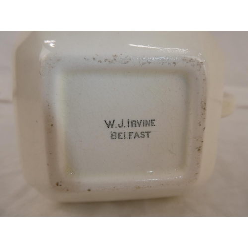 50 - A vintage W J Irvine 'Dunville's VR' pub jug (a/f).