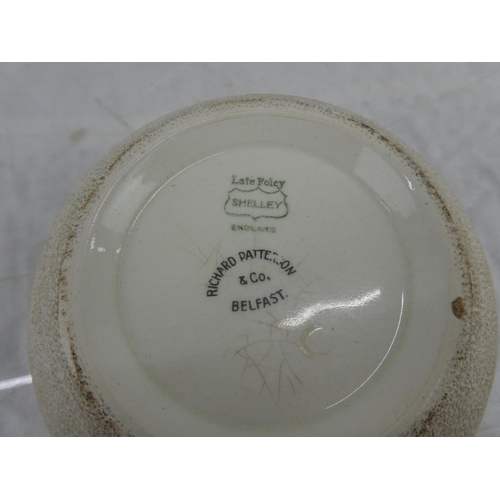 59 - A vintage Shelley (Late Foley) - Richard Patterson & Co, Belfast 'Dunville's' ashtray and match stri... 