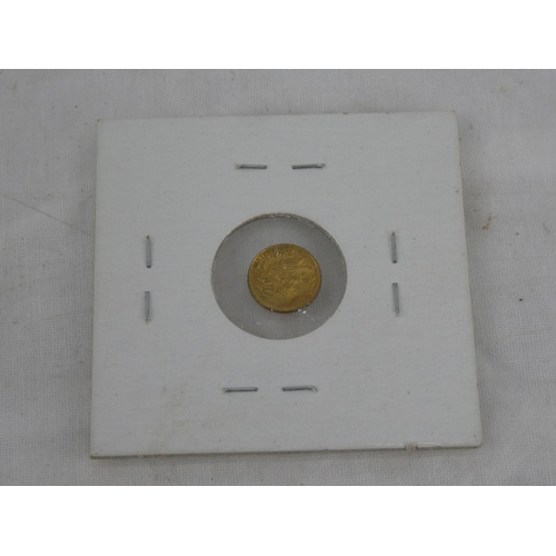 66 - An American Mini St Gaudens 22k gold coin, 0.5gms.