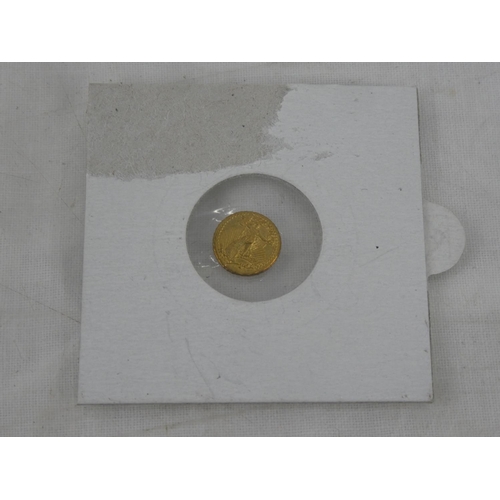 68 - An American Mini St Gaudens 22k gold coin, 0.5gms.