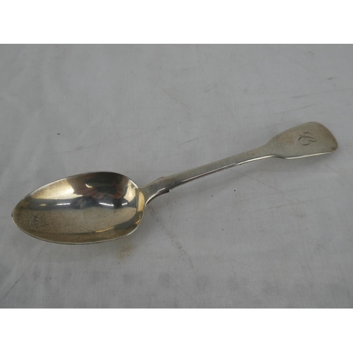 71 - A Dublin Silver teaspoon by makers M West & Sons 1825 - 1827, 16g.