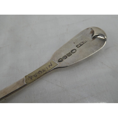 71 - A Dublin Silver teaspoon by makers M West & Sons 1825 - 1827, 16g.