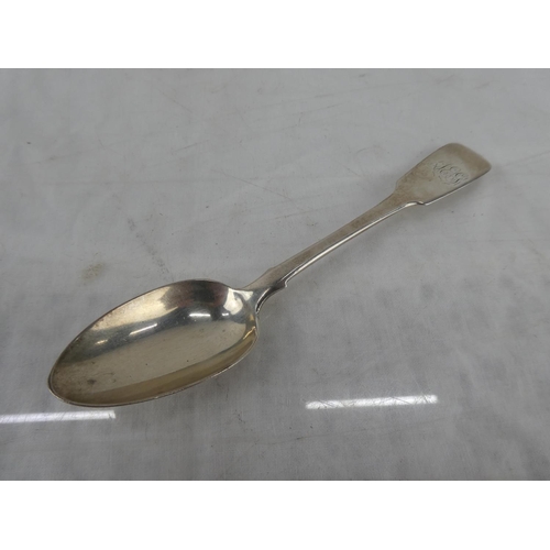 72 - A Dublin Silver teaspoon by makers Christopher Cummins, 1839, 23g