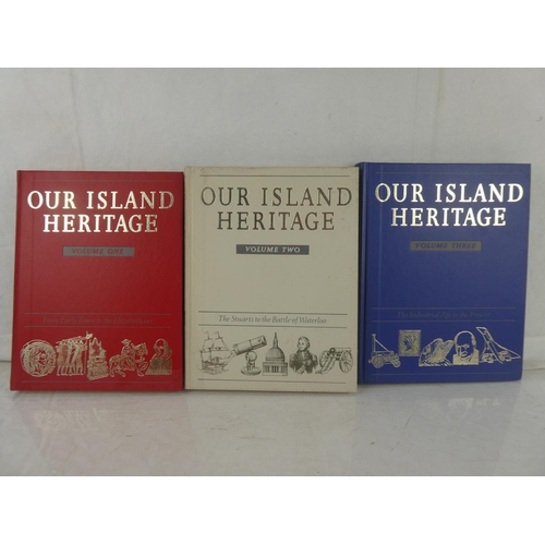 75 - A set of three volumes 'Our Island Heritage - The Industrial Age to the Present'.