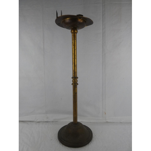 1 - A vintage brass floor standing smokers valet.