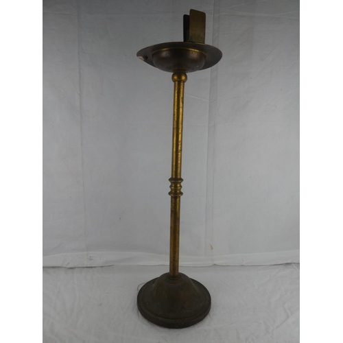 1 - A vintage brass floor standing smokers valet.