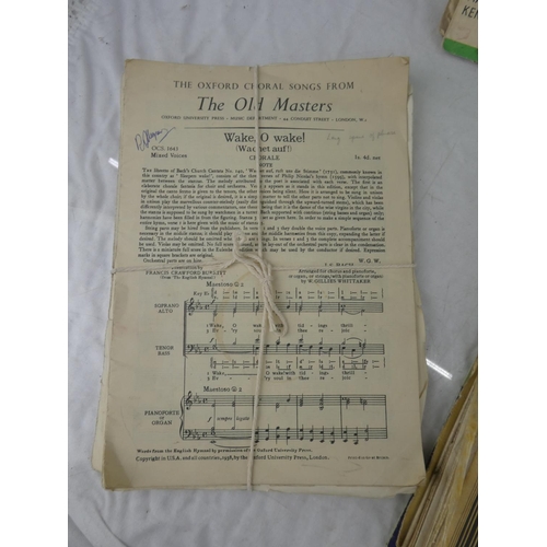 105 - A collection of vintage sheet music books.