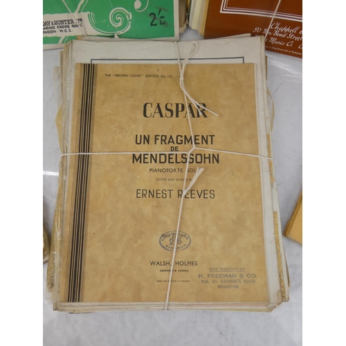 105 - A collection of vintage sheet music books.