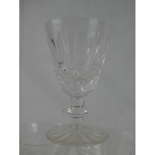 116 - A stunning set of six Waterford Crystal glasses.