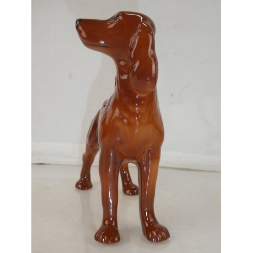 140 - A large Coppercraft Red Setter dog with original label, measuring 18cm h.