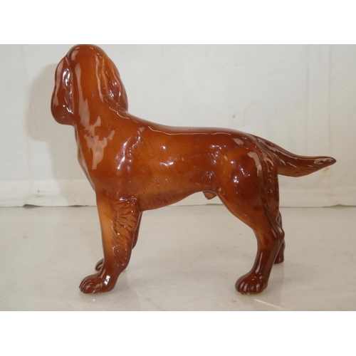 140 - A large Coppercraft Red Setter dog with original label, measuring 18cm h.