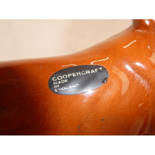 140 - A large Coppercraft Red Setter dog with original label, measuring 18cm h.