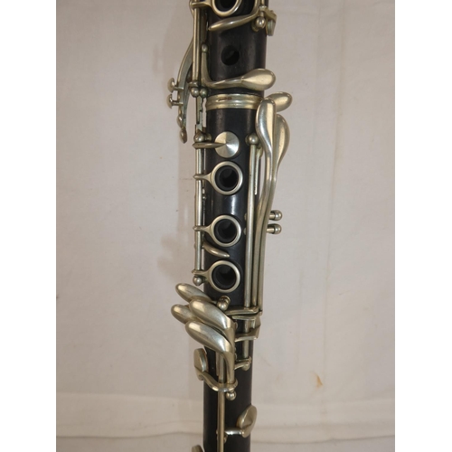 147 - A vintage cased Henry Selmer, Paris Sterling Clarinet.