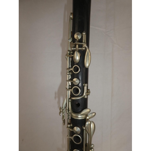 147 - A vintage cased Henry Selmer, Paris Sterling Clarinet.